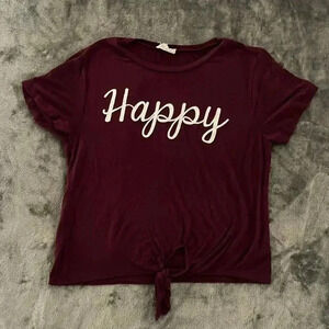 🤍 Happy maroon Dance Tee
